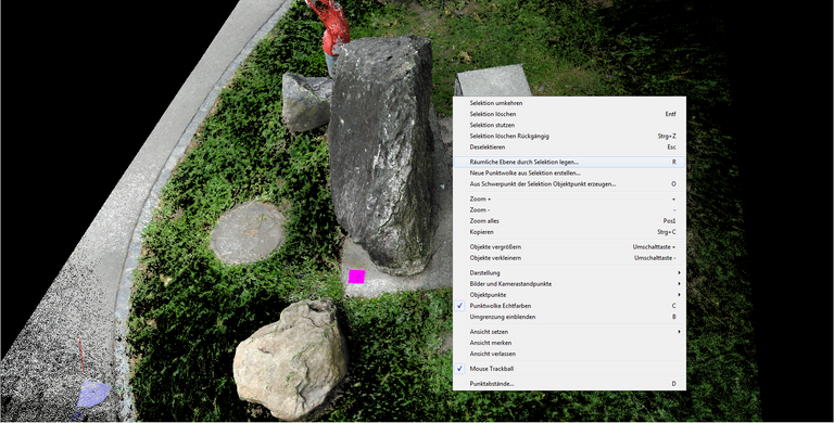 Räumliche Ebene über Punkte erzeugen
